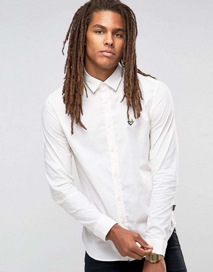 Love Moschino Chest Logo Shirt - White
