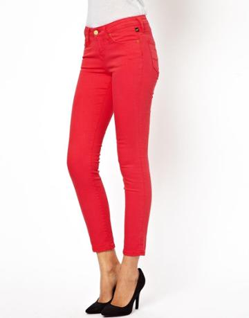 Vivienne Westwood Anglomania For Lee Skinny Jeans In Red Rust