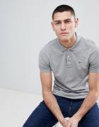 Tommy Jeans Slim Fit Pique Polo Shirt In Gray