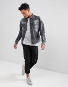 Only & Sons Denim Jacket In Washed Gray - Gray