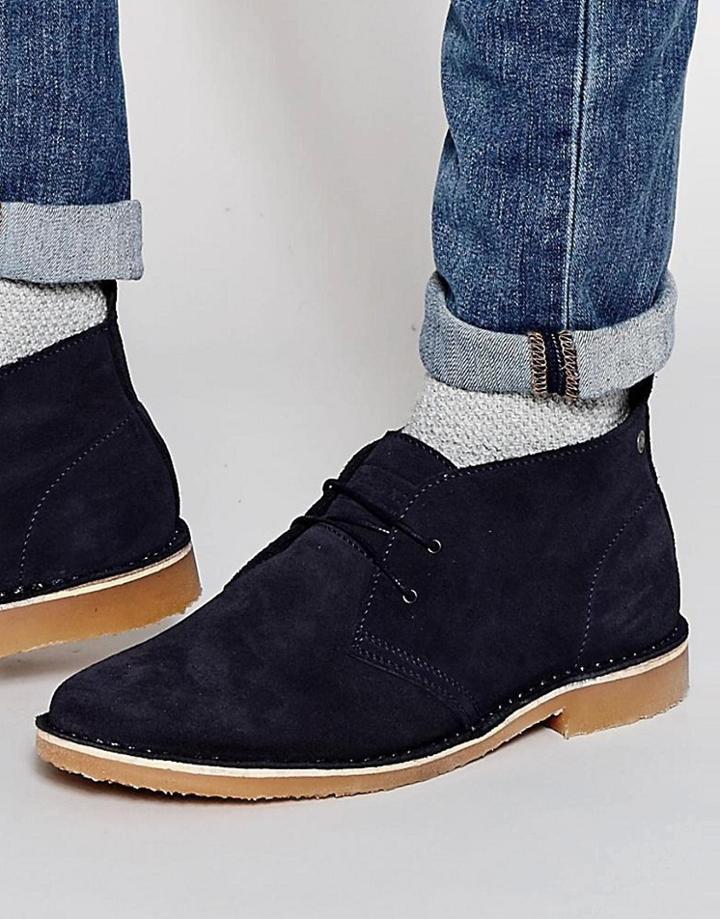 Jack & Jones Gobi Suede Chukka Boots - Navy