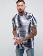 Good For Nothing T-shirt In Navy Stripe - Navy