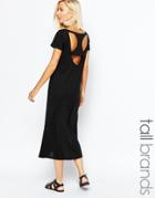 Vero Moda Tall Jersey Dress With Back Detail - Black