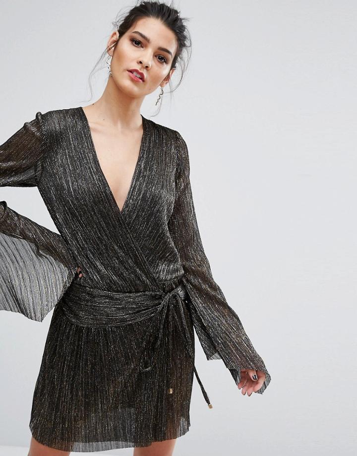Bec & Bridge Glitter Rain Long Sleeve Dress - Multi