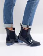 Tommy Hilfiger Chelsea Boot Ankle Welly - Black