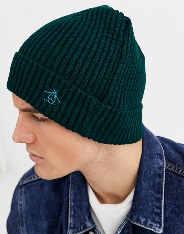 Original Penguin Beanie In Green