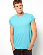 Asos T-shirt With Crew Neck And Roll Sleeve