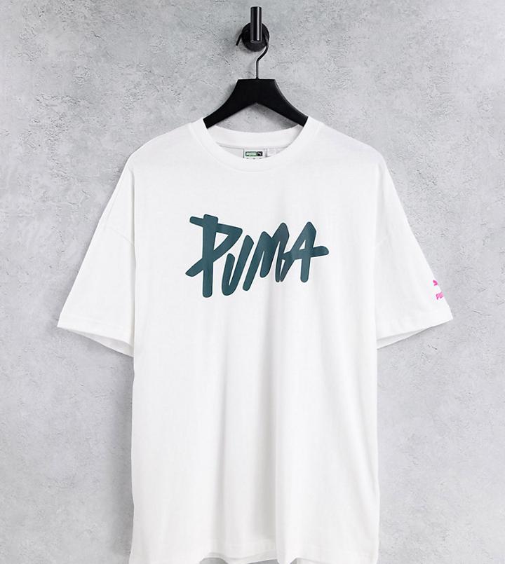 Puma Boxy Skate T-shirt In Puma White
