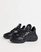 Asos Design Dalma Lace Up Sneakers In Black