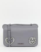 Love Moschino Shoulder Bag With Hardware - Gray