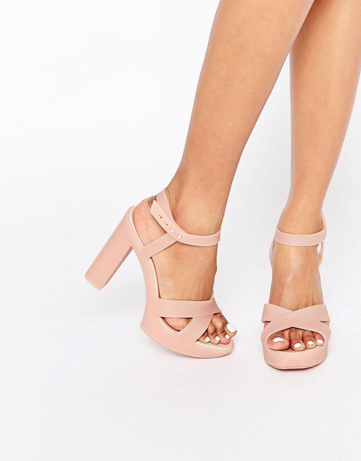 Melissa Classic Lady Heeled Sandals - Blush Matt
