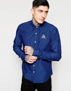 Scotch & Soda Crispy Poplin Shirt - Blue