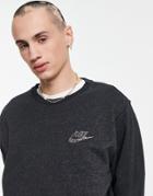 Nike Revival Sweatshirt In Black Heather