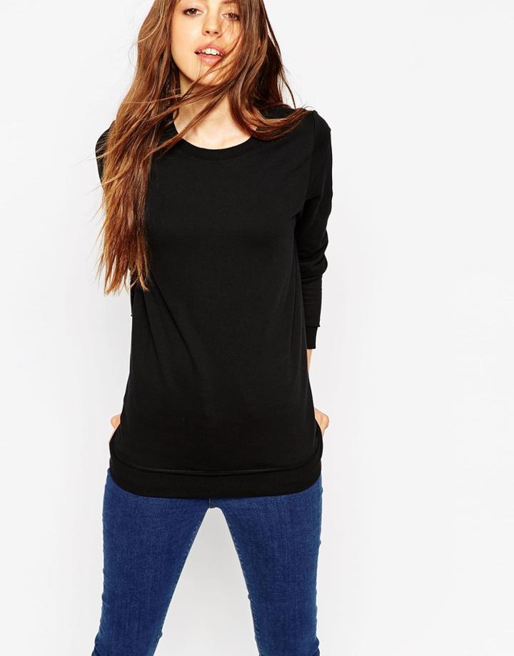 Asos The Ultimate Boyfriend Sweat - Black