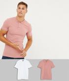 Asos Design Muscle Fit Short Sleeve Jersey Polo 2 Pack Save - Multi