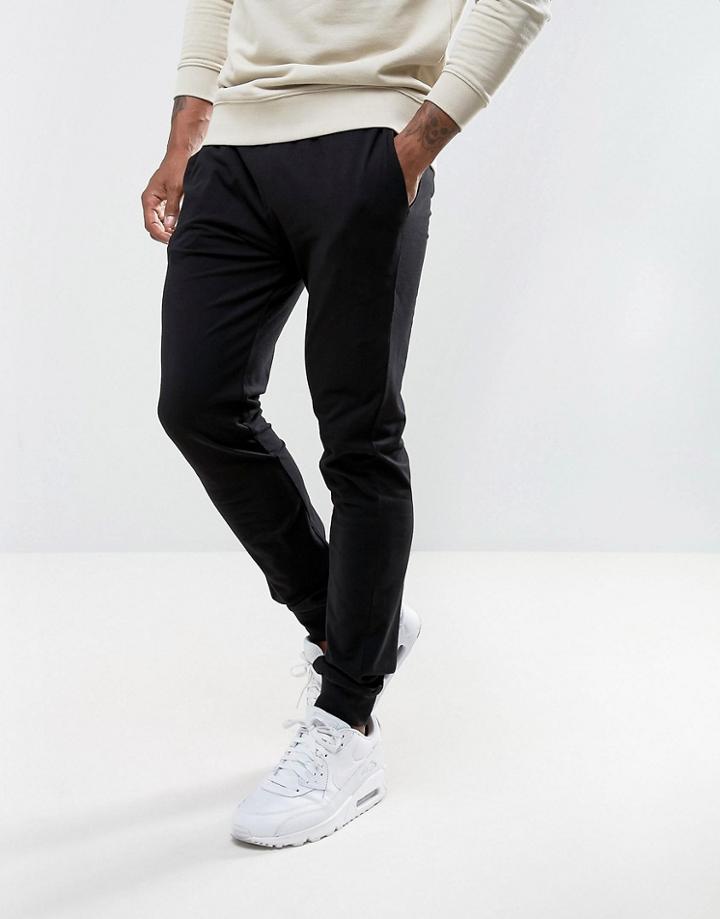 Asos Lightweight Skinny Jogger In Black - Black