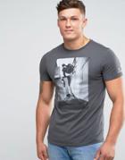 Element French Fred Print T-shirt - Gray