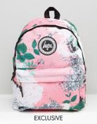 Hype Exclusive Peachy Floral & Leaf Backpack - Multi