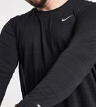 Nike Running Plus Miler Long Sleeve Top In Black