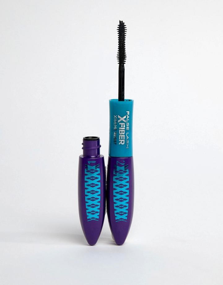 L'oreal Paris X Fiber Xtreme Resist Waterproof Mascara Black - Black