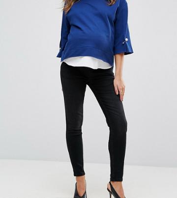 Gebe Maternity Premium Over-the-bump Skinny Jeans In Black