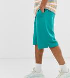 Collusion Shorts In Teal - Blue
