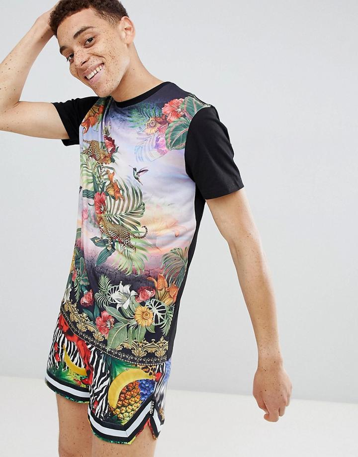 Jaded London Printed T-shirt - Black