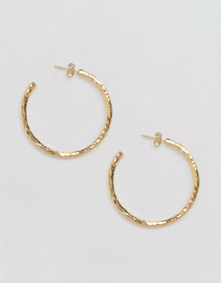 Ottoman Hands Statement Hoop Earrings - Gold
