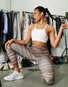 Asos 4505 Legging With Back Phone Pocket In Animal Print-multi