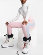 Missguided Ski Colorblock Leggings In Pink