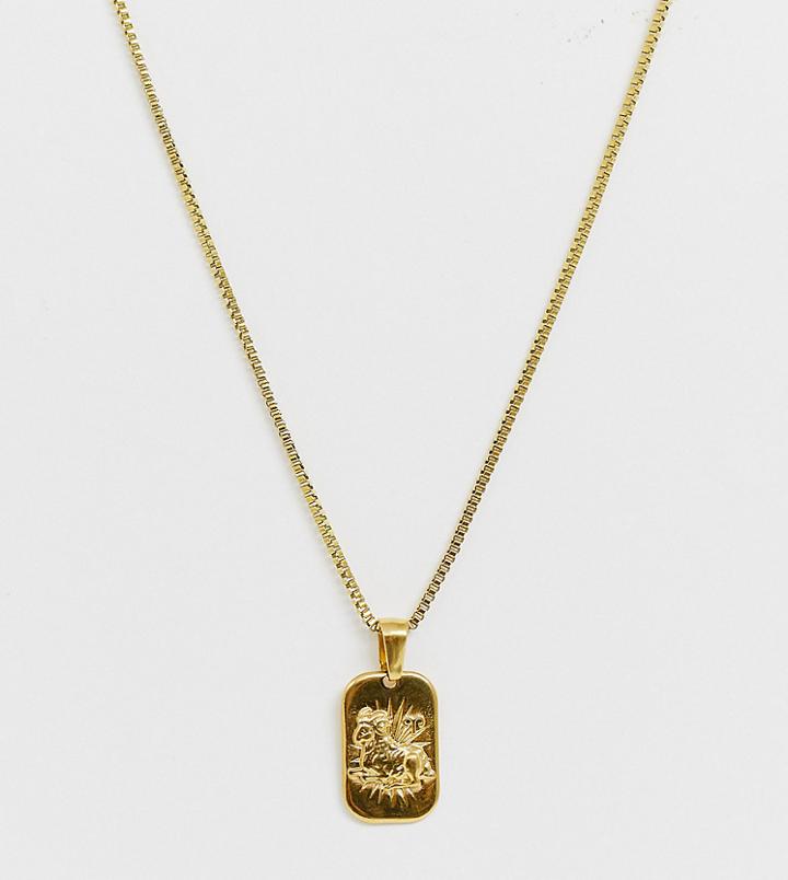 Image Gang Gold Filled Aries Star Sign Pendant Necklace