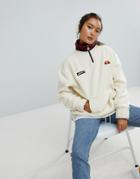 Ellesse Oversized Fleece With Contrast Collar - Cream