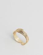 Orelia Leaf Ring - Gold