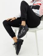 Fila Black Trailblazer Leather Sneakers - Black