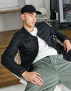 Jack & Jones Originals Quilted Liner Jacket In Black