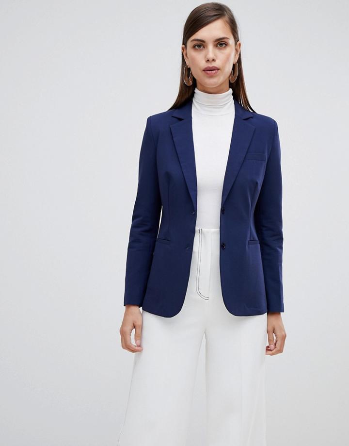 Unique 21 Tailored Single Button Blazer - Navy