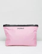 2ndday Logo Toiletry Bag In Pink - Pink
