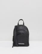 Kendall + Kylie Sloane Faux Snake Mini Backpack - Black