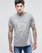 Diesel T-joe-gu Panther T-shirt - Charcoal Marl