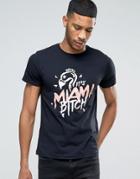 Diesel T-deigo -na Flamingo Miami T-shirt - Black