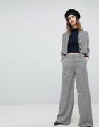 Unique 21 Wide Leg Pants In Houndstooth Co-ord - Multi