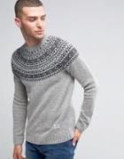Penfield Freeman Fairisle Sweater - Gray