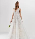 Bronx & Banco Emily Exclusive Embellished Bridal Gown - Pink