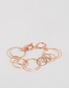 Asos Circles Toggle Bracelet - Copper
