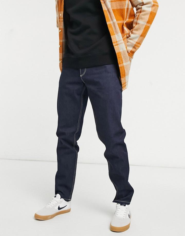 Asos Design Circular Rigid Slim Jeans In Indigo-blues