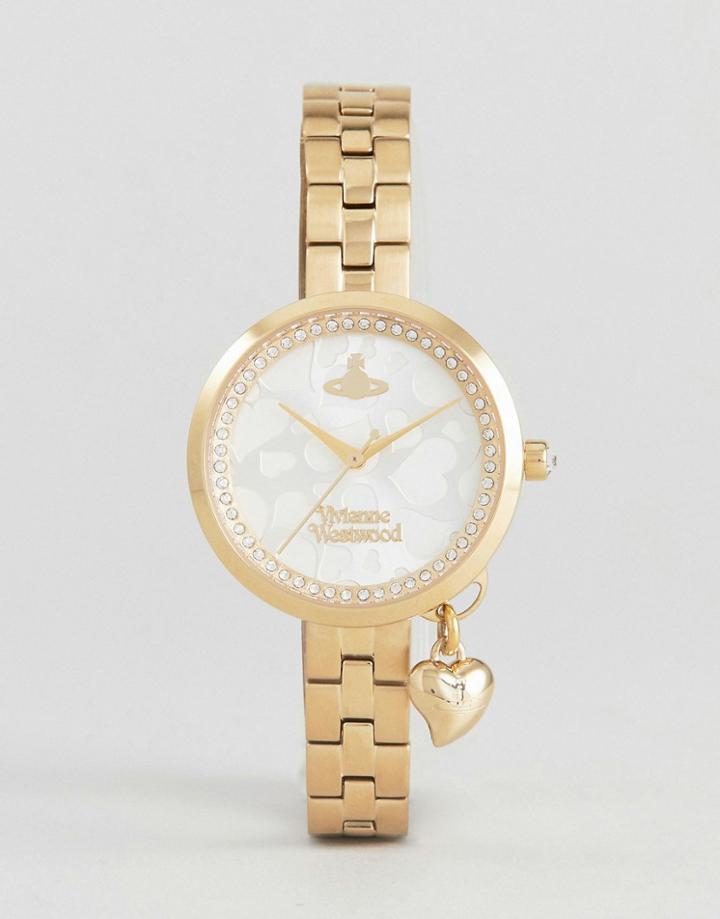 Vivienne Westwood Vv139slgd Bracelet Watch In Rose Gold - Gold