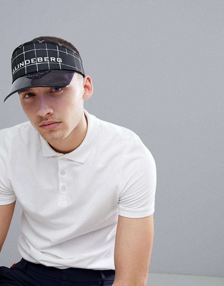 J.lindeberg Golf Flexi Visor In Black - Black