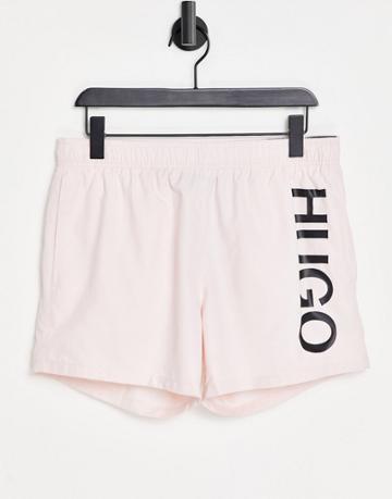 Hugo Abas Swim Shorts In Pink