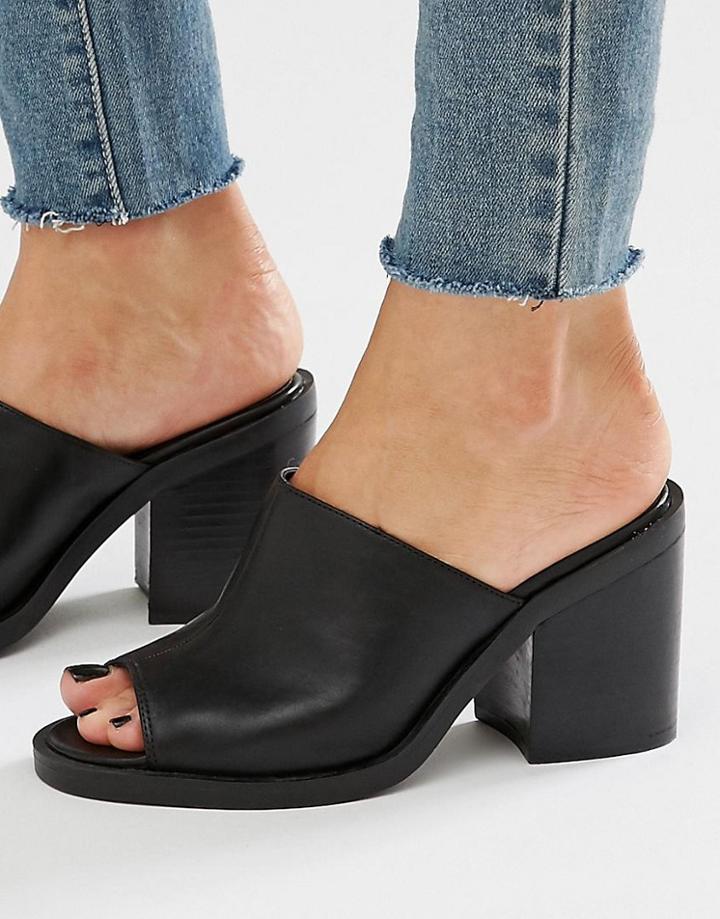 New Look Block Heel Mule - Black