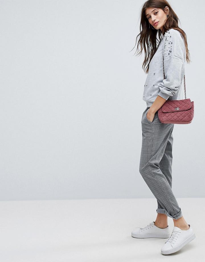 Jdy Check Pants - Gray